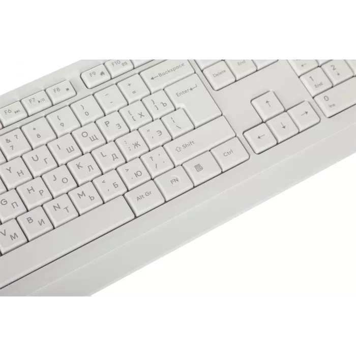 Клавиатура + мышь A4Tech Fstyler FG1012 клав:белый мышь:белый USB беспроводная Multimedia (FG1012 WHITE)