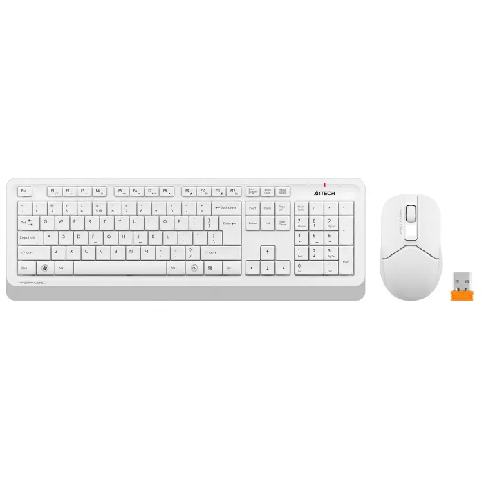 Клавиатура + мышь A4Tech Fstyler FG1012 клав:белый мышь:белый USB беспроводная Multimedia (FG1012 WHITE)