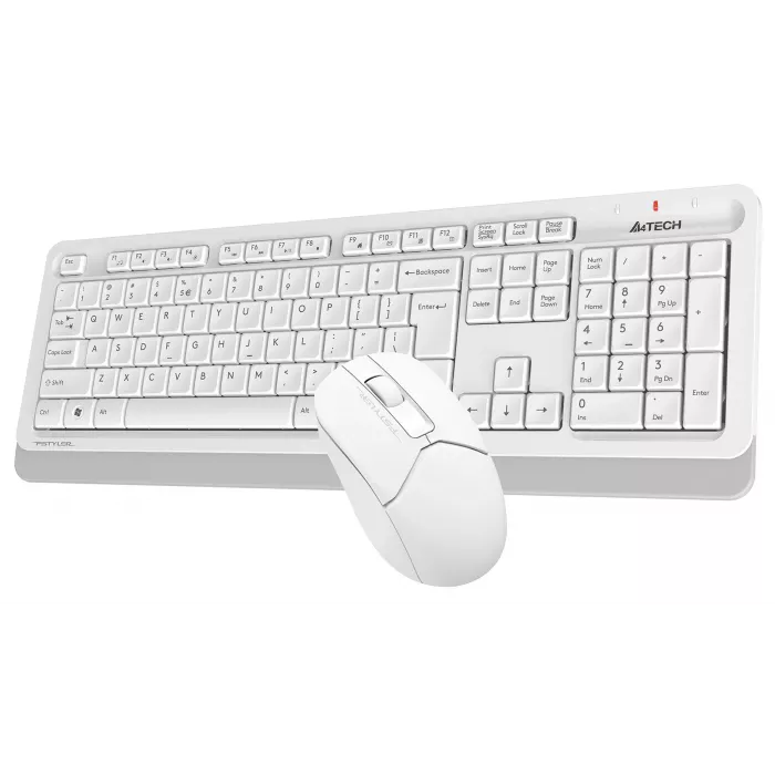 Клавиатура + мышь A4Tech Fstyler FG1012 клав:белый мышь:белый USB беспроводная Multimedia (FG1012 WHITE)