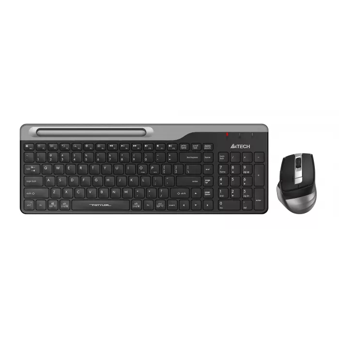 Клавиатура + мышь A4Tech Fstyler FB2535C клав:черный/серый мышь:черный/серый USB беспроводная Bluetooth/Радио slim (FB2535C SMOKY GREY)
