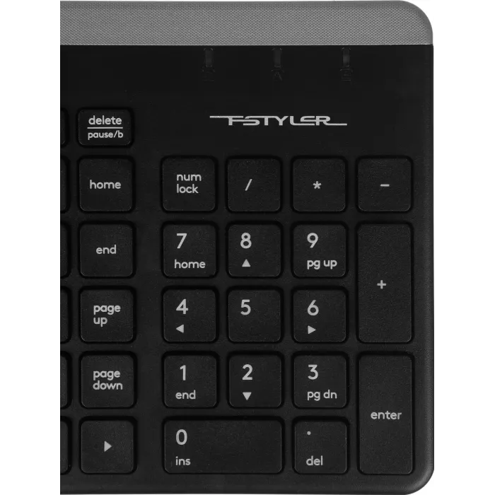 Клавиатура + мышь A4Tech Fstyler FB2535C клав:черный/серый мышь:черный/серый USB беспроводная Bluetooth/Радио slim (FB2535C SMOKY GREY)