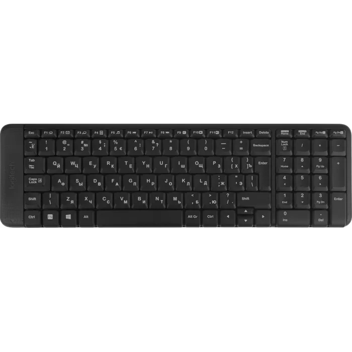 Клавиатура + мышь Logitech MK220 клав:черный мышь:черный USB беспроводная (920-003161)