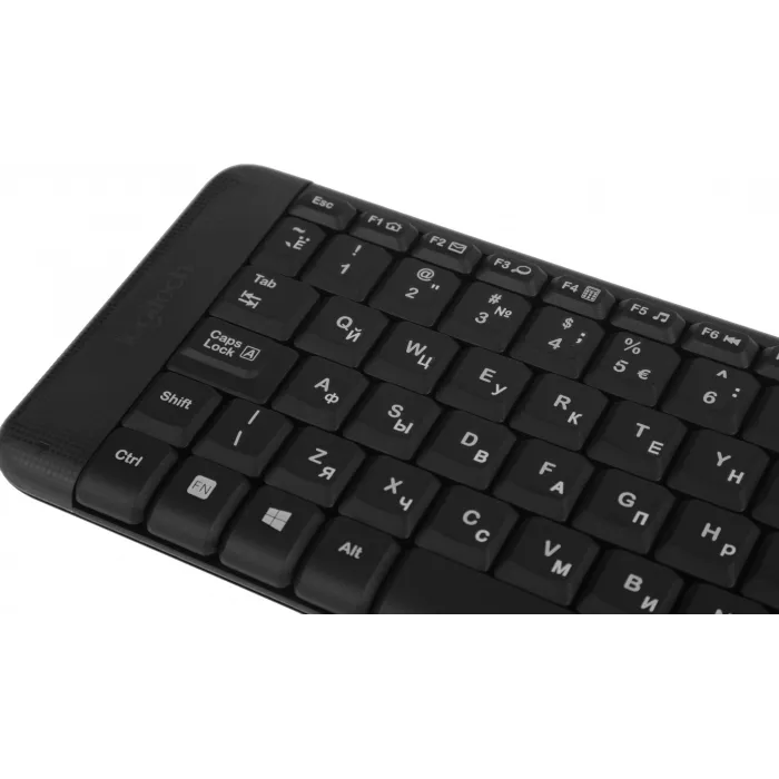 Клавиатура + мышь Logitech MK220 клав:черный мышь:черный USB беспроводная (920-003161)