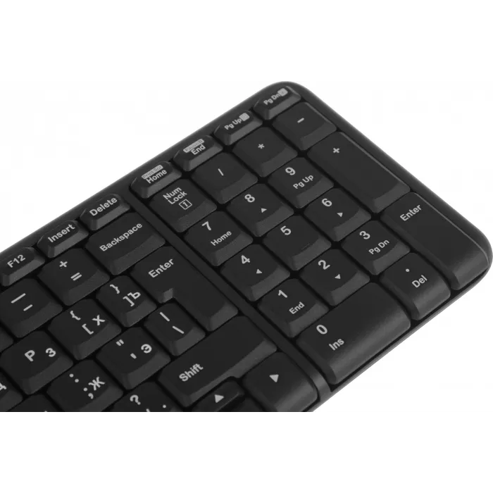 Клавиатура + мышь Logitech MK220 клав:черный мышь:черный USB беспроводная (920-003161)