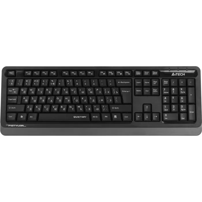 Клавиатура + мышь A4Tech Fstyler FGS1035Q клав:черный/серый мышь:черный/серый USB беспроводная Multimedia (FGS1035Q GREY)