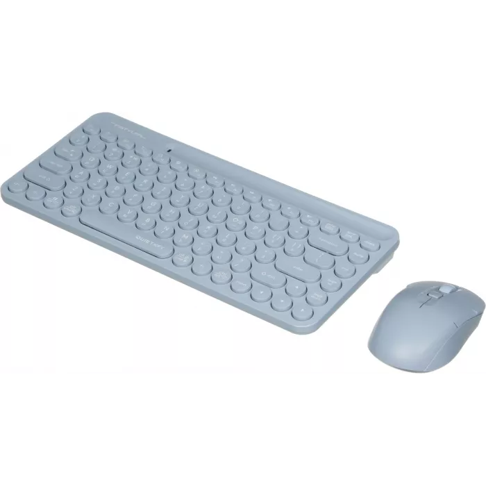 Клавиатура + мышь A4Tech Fstyler FG3200 Air клав:синий мышь:синий USB беспроводная slim Multimedia