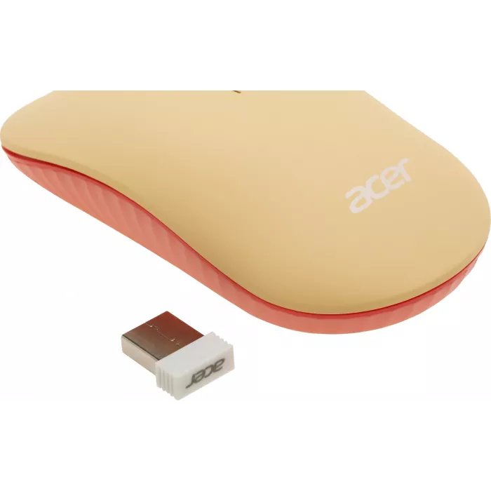 Клавиатура + мышь Acer OCC205 клав:розовый/бежевый мышь:розовый/бежевый USB беспроводная slim Multimedia (ZL.ACCEE.00F)