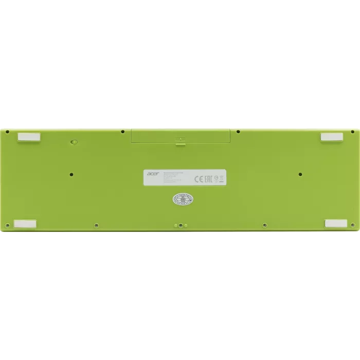 Клавиатура + мышь Acer OCC205 клав:зеленый/желтый мышь:зеленый/желтый USB беспроводная slim Multimedia (ZL.ACCEE.00E)