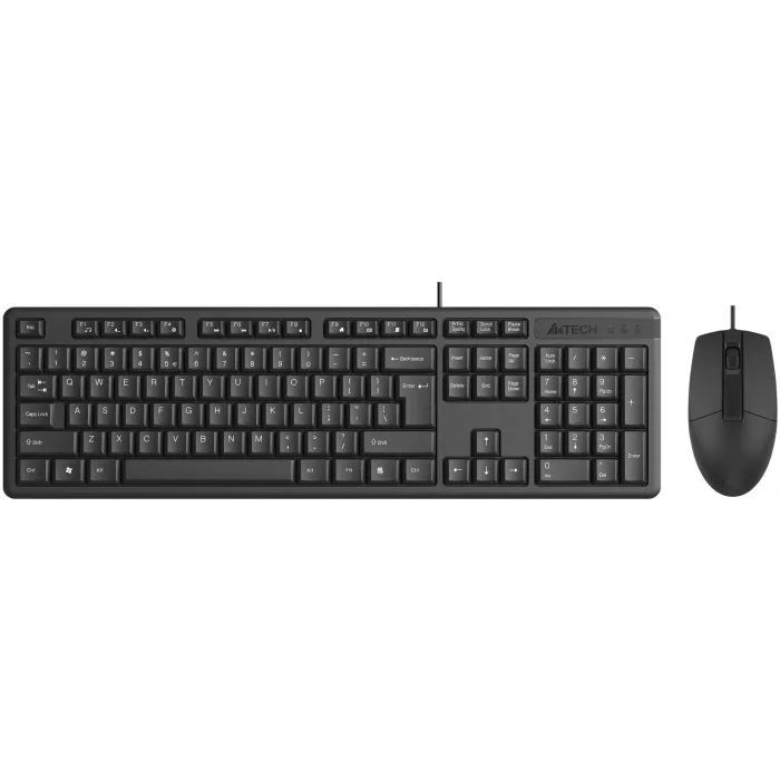 Клавиатура + мышь A4Tech KR-3330 клав:черный мышь:черный USB