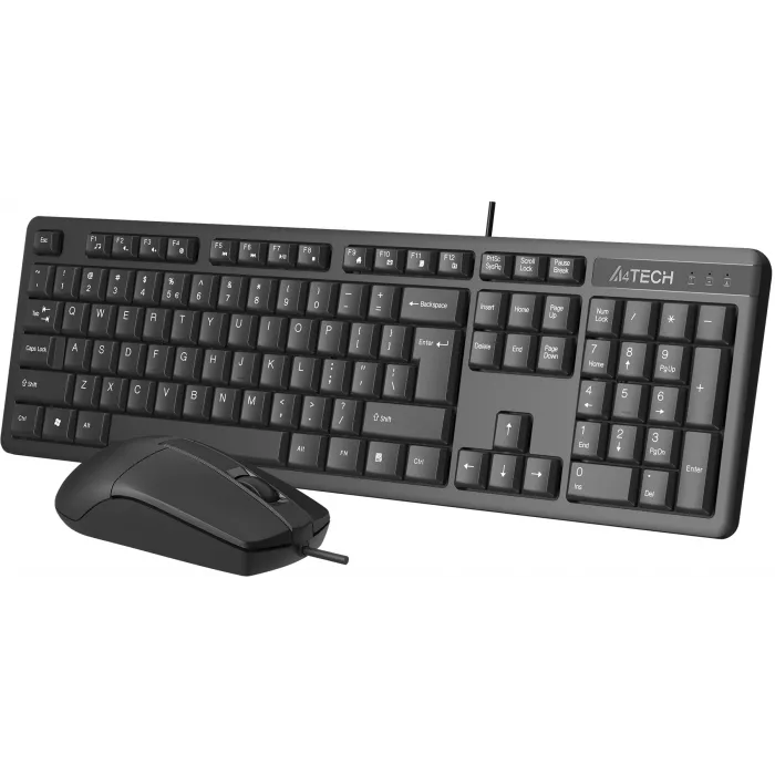 Клавиатура + мышь A4Tech KR-3330 клав:черный мышь:черный USB