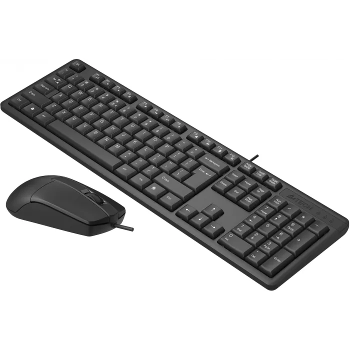 Клавиатура + мышь A4Tech KR-3330 клав:черный мышь:черный USB