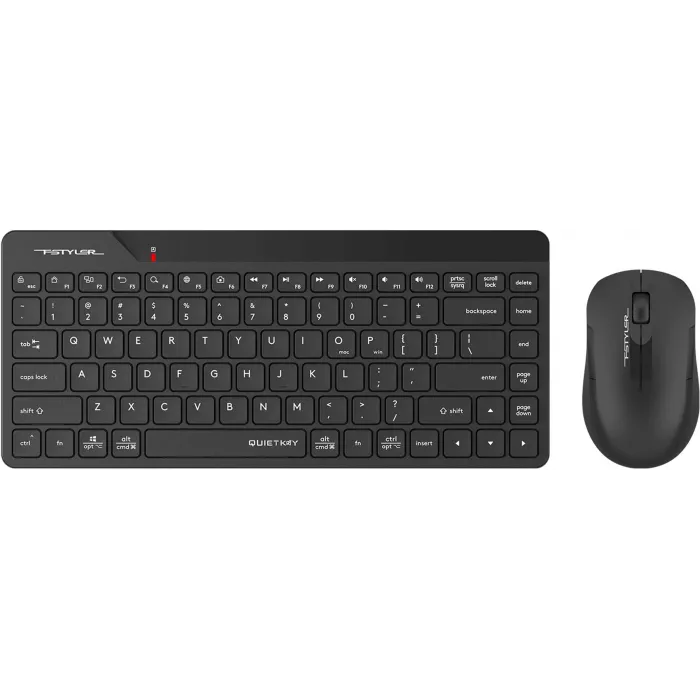 Клавиатура + мышь A4Tech Fstyler FG2200 Air2 клав:черный мышь:черный USB беспроводная slim (FG2200 AIR2 BLACK)
