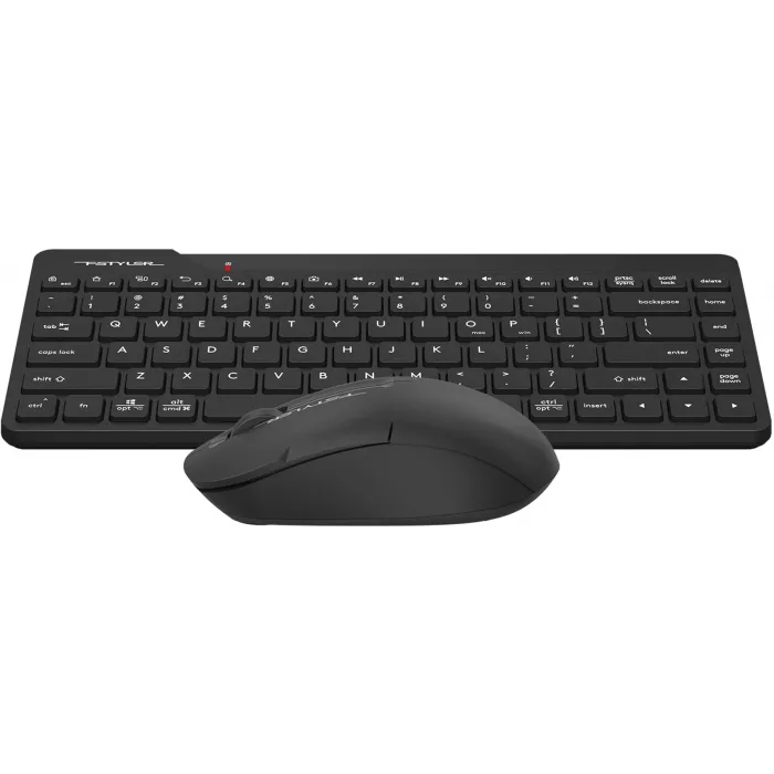 Клавиатура + мышь A4Tech Fstyler FG2200 Air2 клав:черный мышь:черный USB беспроводная slim (FG2200 AIR2 BLACK)