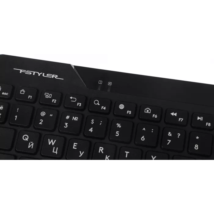 Клавиатура + мышь A4Tech Fstyler FG2300 Air2 клав:черный мышь:черный USB беспроводная slim (FG2300 AIR2 BLACK)