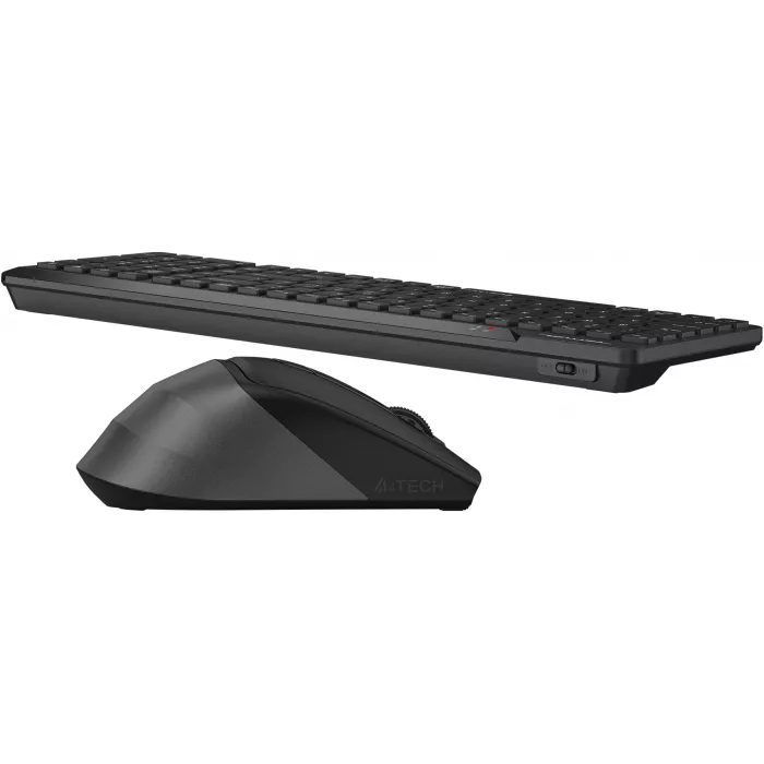 Клавиатура + мышь A4Tech Fstyler FG2400 Air2 клав:черный мышь:черный USB беспроводная slim (FG2400 AIR2 BLACK)