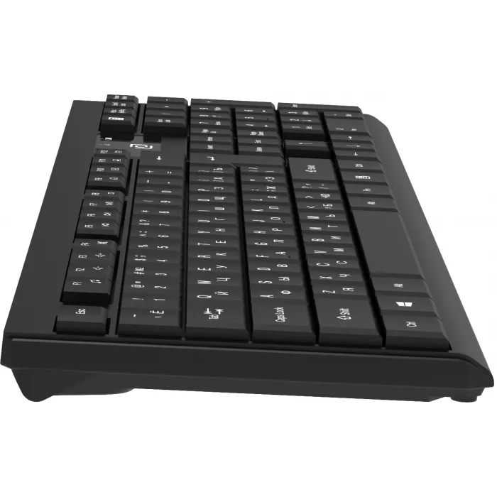 Клавиатура + мышь Оклик S269W клав:черный мышь:черный USB беспроводная slim Multimedia (2070303)