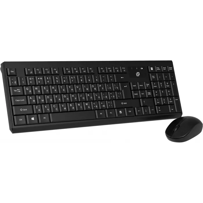 Клавиатура + мышь Оклик S269W клав:черный мышь:черный USB беспроводная slim Multimedia (2070303)