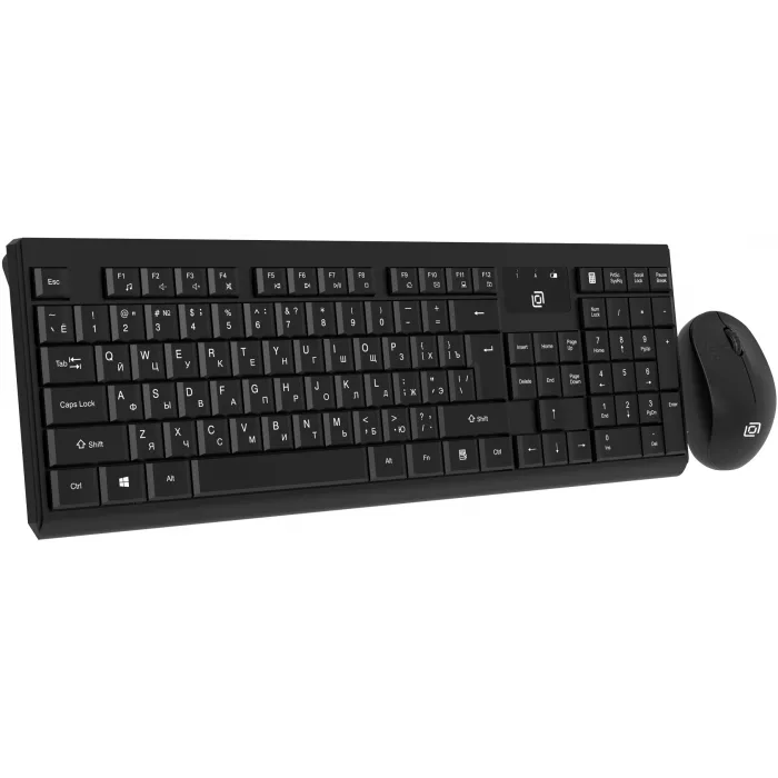 Клавиатура + мышь Оклик S269W клав:черный мышь:черный USB беспроводная slim Multimedia (2070303)