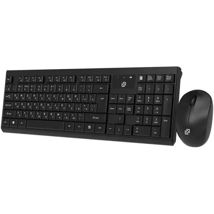 Клавиатура + мышь Оклик S269W клав:черный мышь:черный USB беспроводная slim Multimedia (2070303)