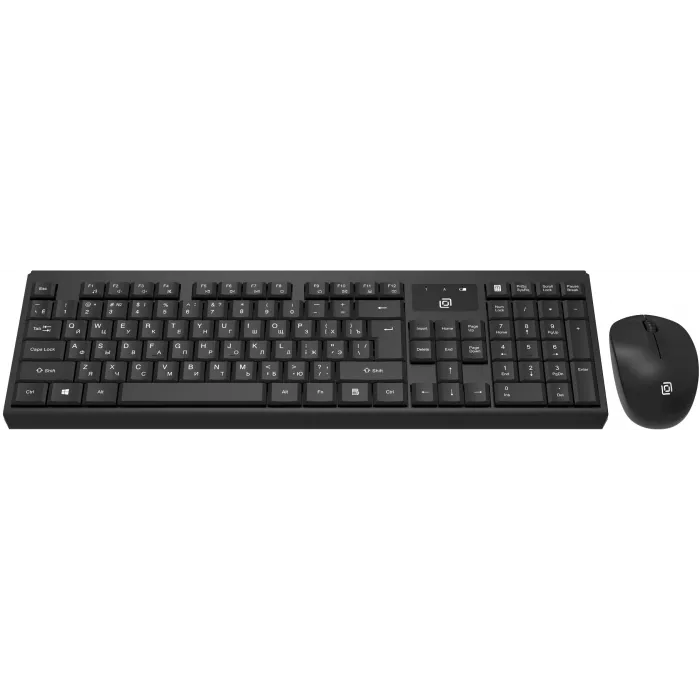 Клавиатура + мышь Оклик S269W клав:черный мышь:черный USB беспроводная slim Multimedia (2070303)