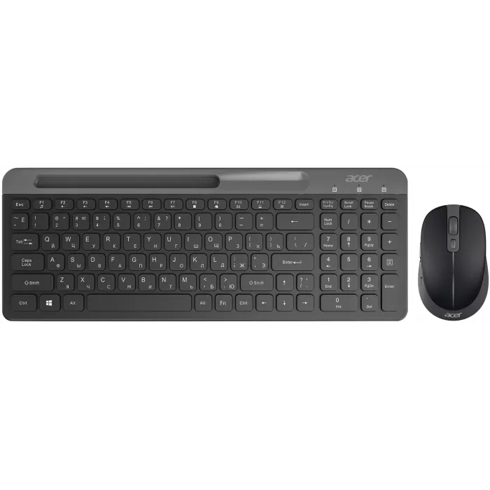 Клавиатура + мышь Acer OCC402 клав:черный мышь:черный USB беспроводная slim Multimedia (ZL.ACCCC.018)