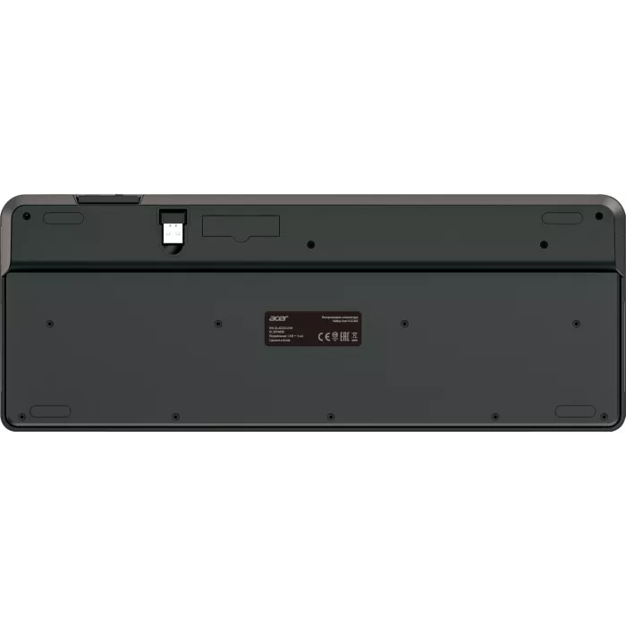 Клавиатура + мышь Acer OCC402 клав:черный мышь:черный USB беспроводная slim Multimedia (ZL.ACCCC.018)