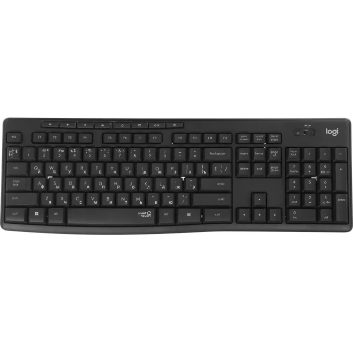 Клавиатура + мышь Logitech MK295 клав:черный мышь:черный USB беспроводная Multimedia (920-009813)