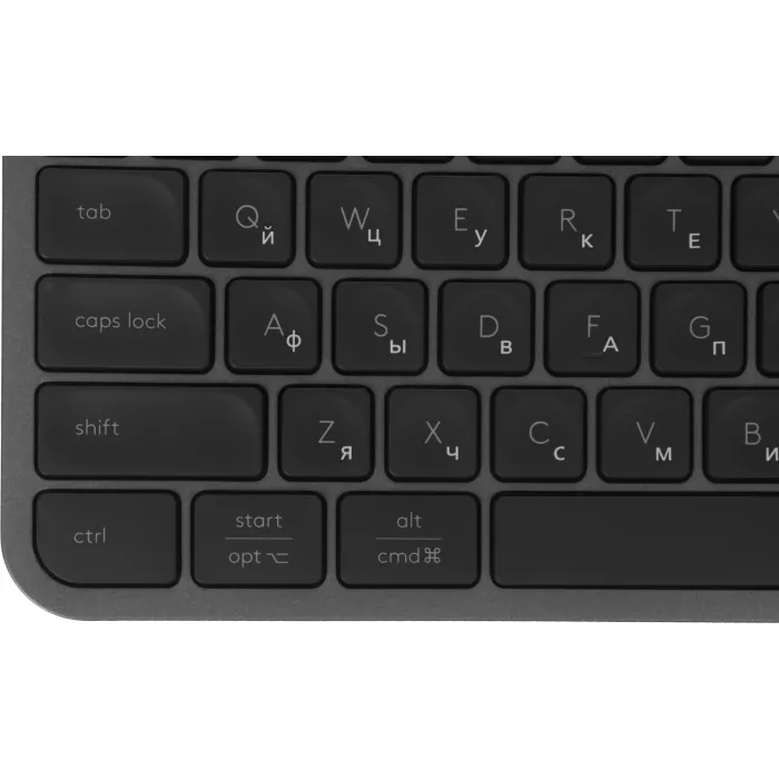 Клавиатура + мышь Logitech MX Keys S Combo клав:графитовый/черный мышь:графитовый USB беспроводная Bluetooth/Радио LED (920-011619)