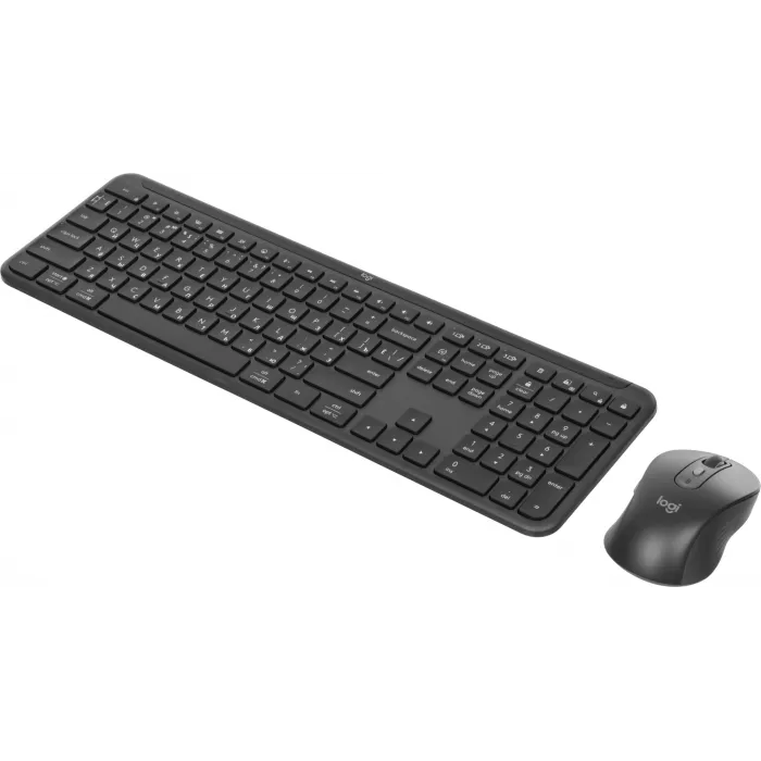 Клавиатура + мышь Logitech MK950 клав:графитовый/черный мышь:черный/серый USB беспроводная Bluetooth/Радио slim (920-012500)