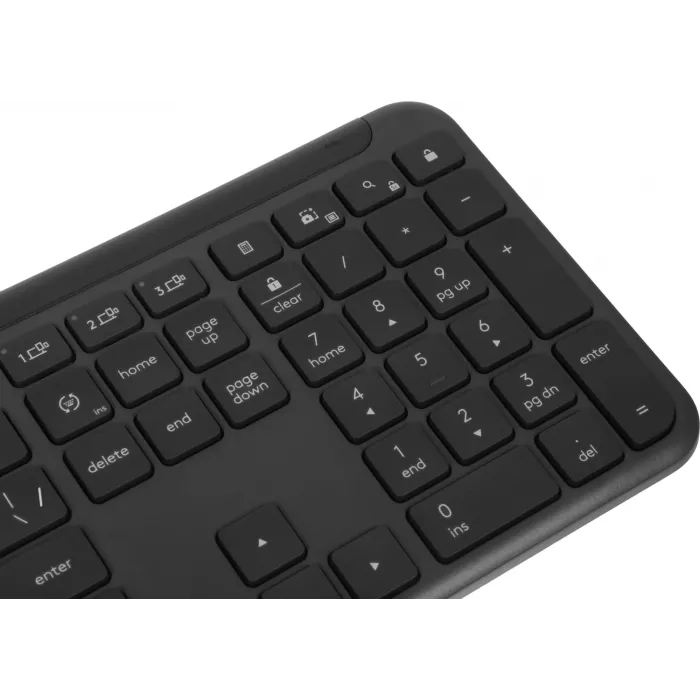 Клавиатура + мышь Logitech MK950 клав:графитовый/черный мышь:черный/серый USB беспроводная Bluetooth/Радио slim (920-012500)