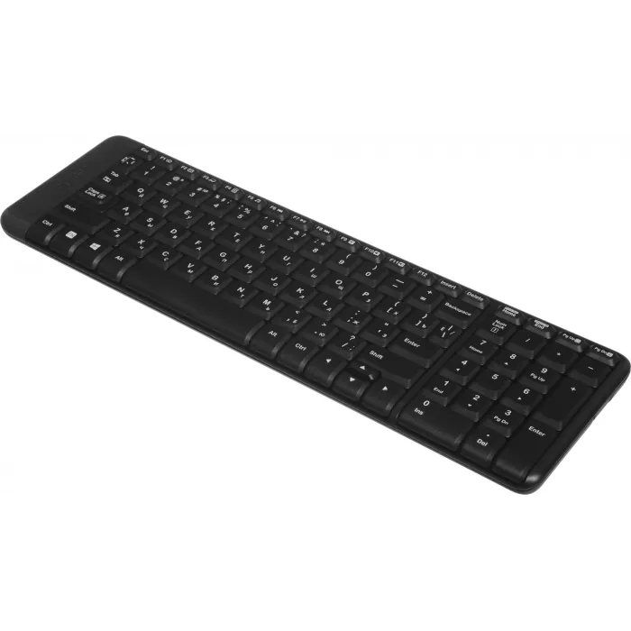 Клавиатура + мышь Logitech MK220 клав:черный мышь:черный USB беспроводная (920-003236)
