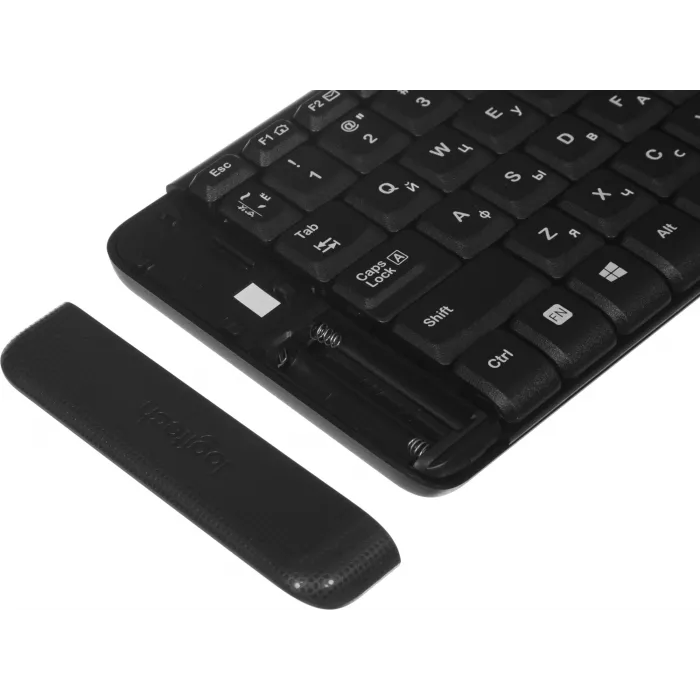 Клавиатура + мышь Logitech MK220 клав:черный мышь:черный USB беспроводная (920-003236)