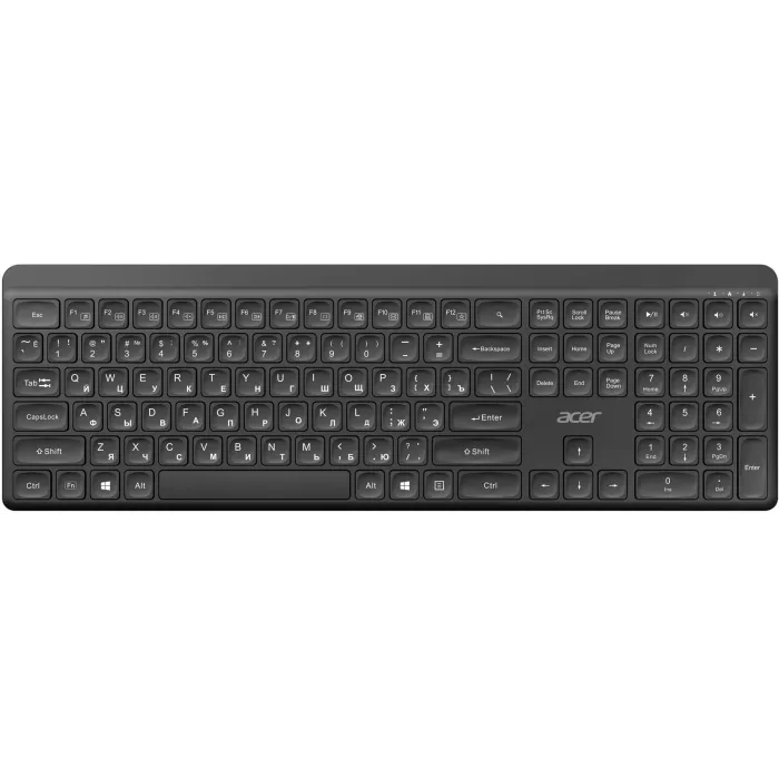Клавиатура + мышь Acer OCC502 клав:черный мышь:черный USB беспроводная Multimedia (ZL.ACC11.00J)