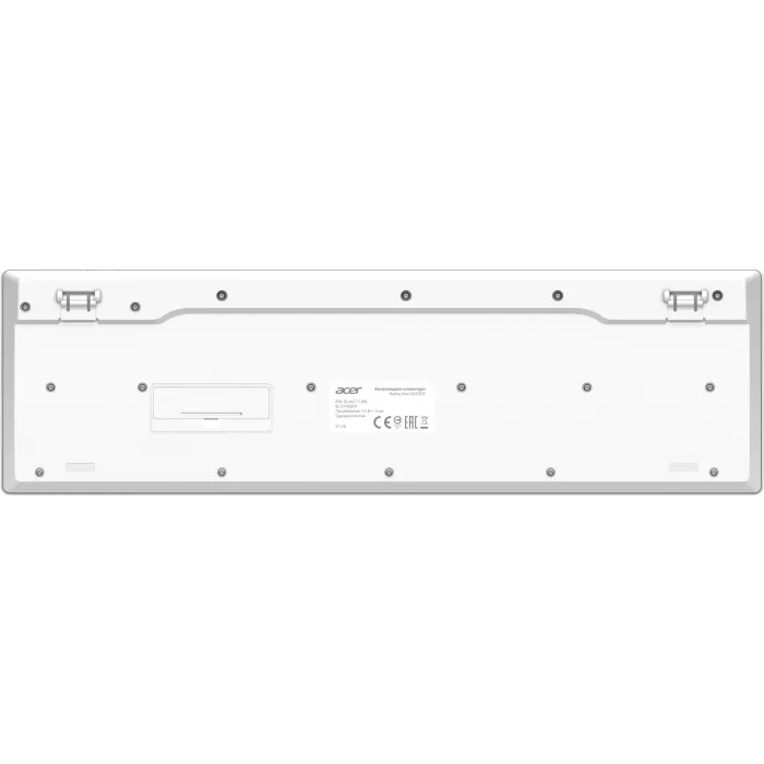 Клавиатура + мышь Acer OCC503 клав:белый мышь:белый USB беспроводная slim Multimedia (ZL.ACC11.00L)