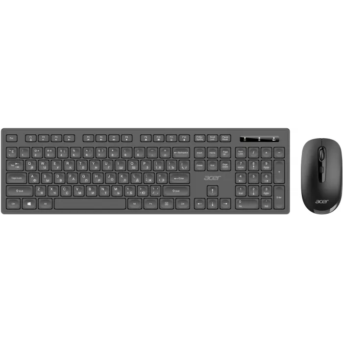 Клавиатура + мышь Acer OCC503 клав:черный мышь:черный USB беспроводная slim Multimedia (ZL.ACC11.00K)