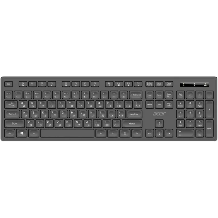 Клавиатура + мышь Acer OCC503 клав:черный мышь:черный USB беспроводная slim Multimedia (ZL.ACC11.00K)