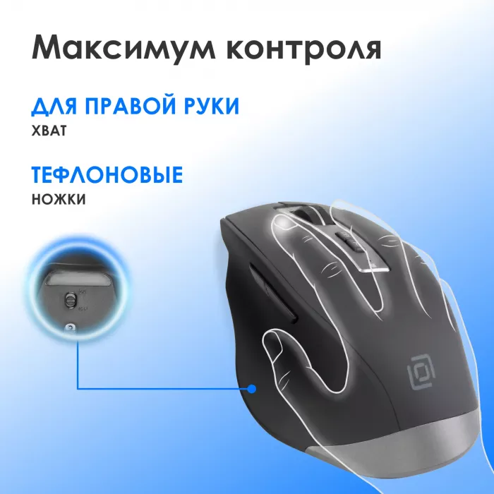 Клавиатура + мышь Оклик S290W клав:черный мышь:черный USB беспроводная Multimedia (351701)