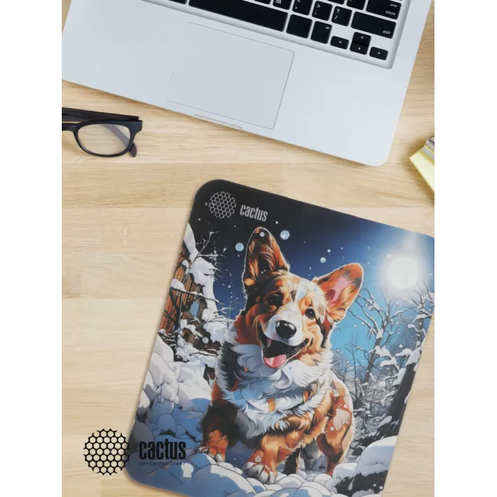 Коврик для мыши Cactus Corgi рисунок 300x250x3мм (CS-MP-D13M)