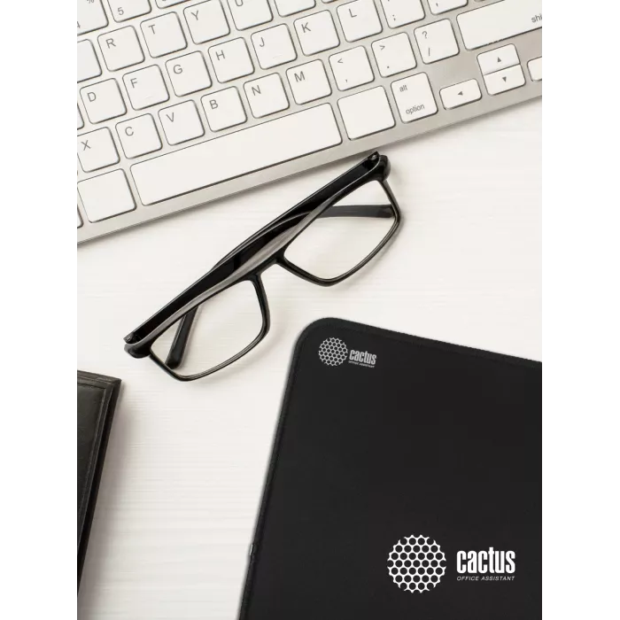 Коврик для мыши Cactus Black черный 300x250x3мм (CS-MPC-D01M)