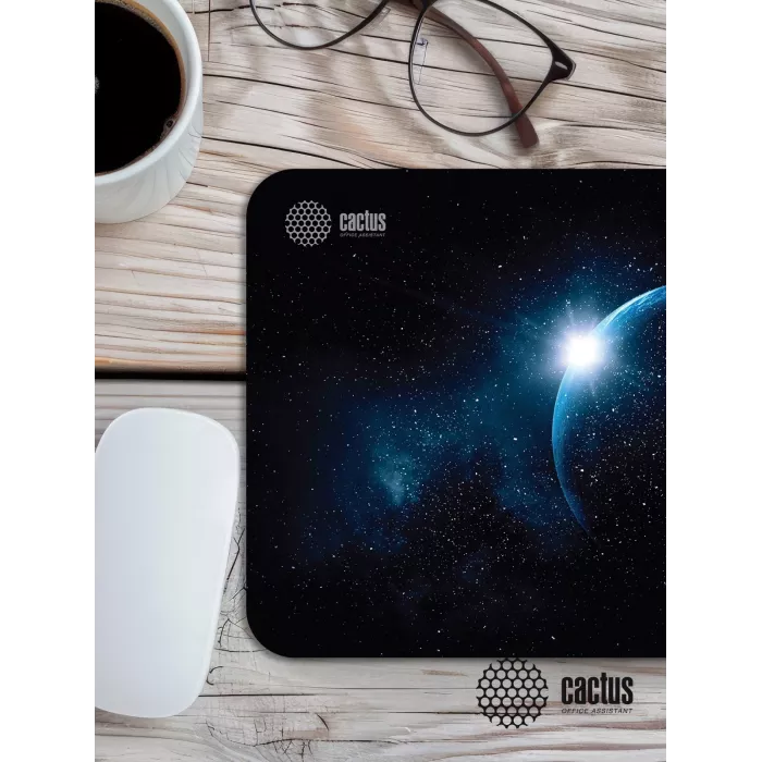 Коврик для мыши Cactus Space рисунок 220x180x2мм (CS-MPC-P04XS)