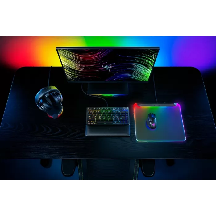 Коврик для мыши Razer V2 Pro черный/зеленый 278x360x4.6мм (RZ02-04920100-R3M1)