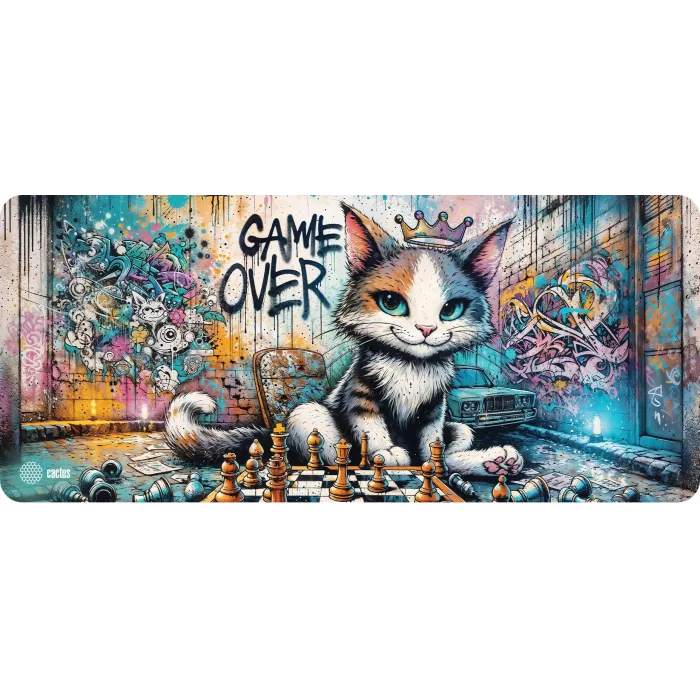 Коврик для мыши Cactus Game Over 900x400x4мм (CS-MP-COR01XXL)