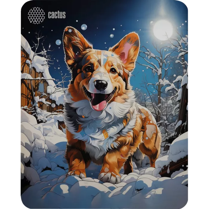 Коврик для мыши Cactus Corgi рисунок 300x250x3мм (CS-MPC-D13M)