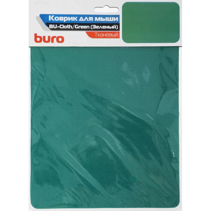 Коврик для мыши Buro BU-CLOTH Мини зеленый 230x180x3мм (BU-CLOTH/GREEN)