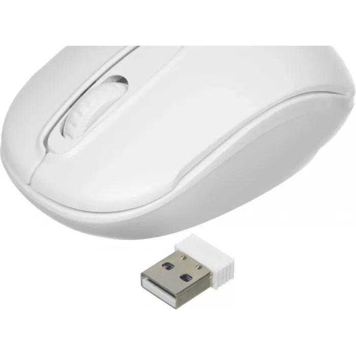 Мышь Оклик 505MW белый оптическая 1000dpi беспров. USB для ноутбука 3but (1018257)