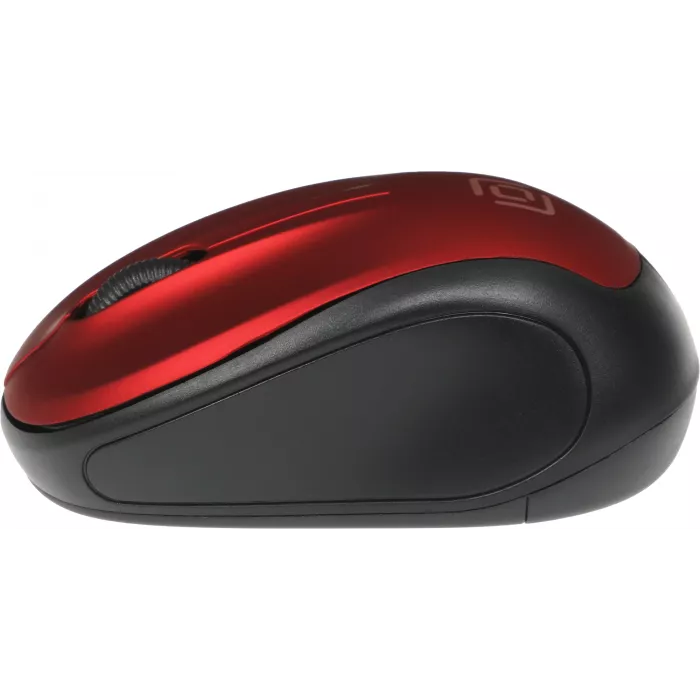 Мышь Оклик 665MW черный/красный оптическая 1600dpi беспров. USB для ноутбука 3but (1025135)