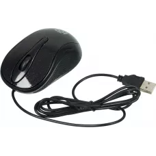 Мышь Оклик 385M черный оптическая 1600dpi USB для ноутбука 3but (1066858)