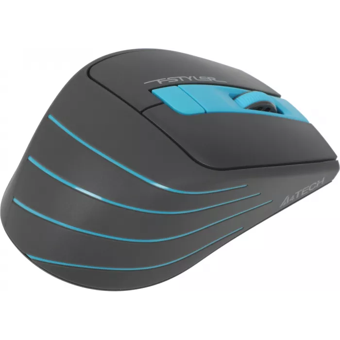 Мышь A4Tech Fstyler FG30 серый/синий оптическая 2000dpi беспров. USB 6but (FG30 BLUE)