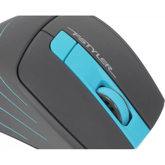 Мышь A4Tech Fstyler FG30 серый/синий оптическая 2000dpi беспров. USB 6but (FG30 BLUE)