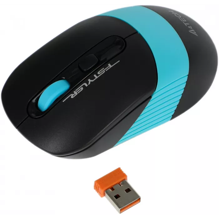 Мышь A4Tech Fstyler FG10 черный/синий оптическая 2000dpi беспров. USB 4but (FG10 BLUE)